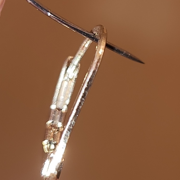 Round Faceted Pink Stone Earrings - Picture 8 of 11